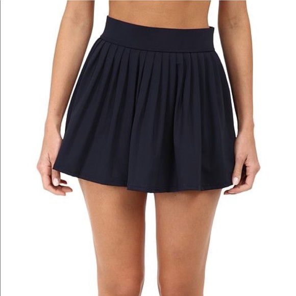 navy blue swim skirt